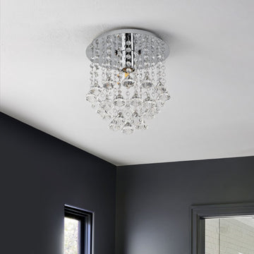 Lillibet 9.88" Traditional Transitional Iron LED Semi Flush Mount - JONATHAN Y